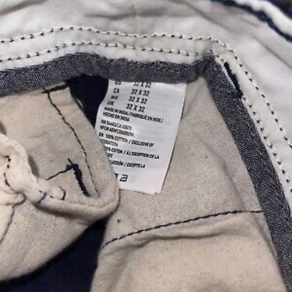 American Eagle Relaxed Navy Khaki Pants Jeans 32 32 TrouserJeans Nice Condition! - Picture 5 of 6